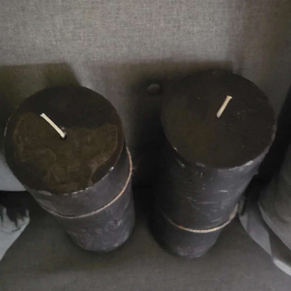 TWO Handpoured Candle Large Pillar Style 4